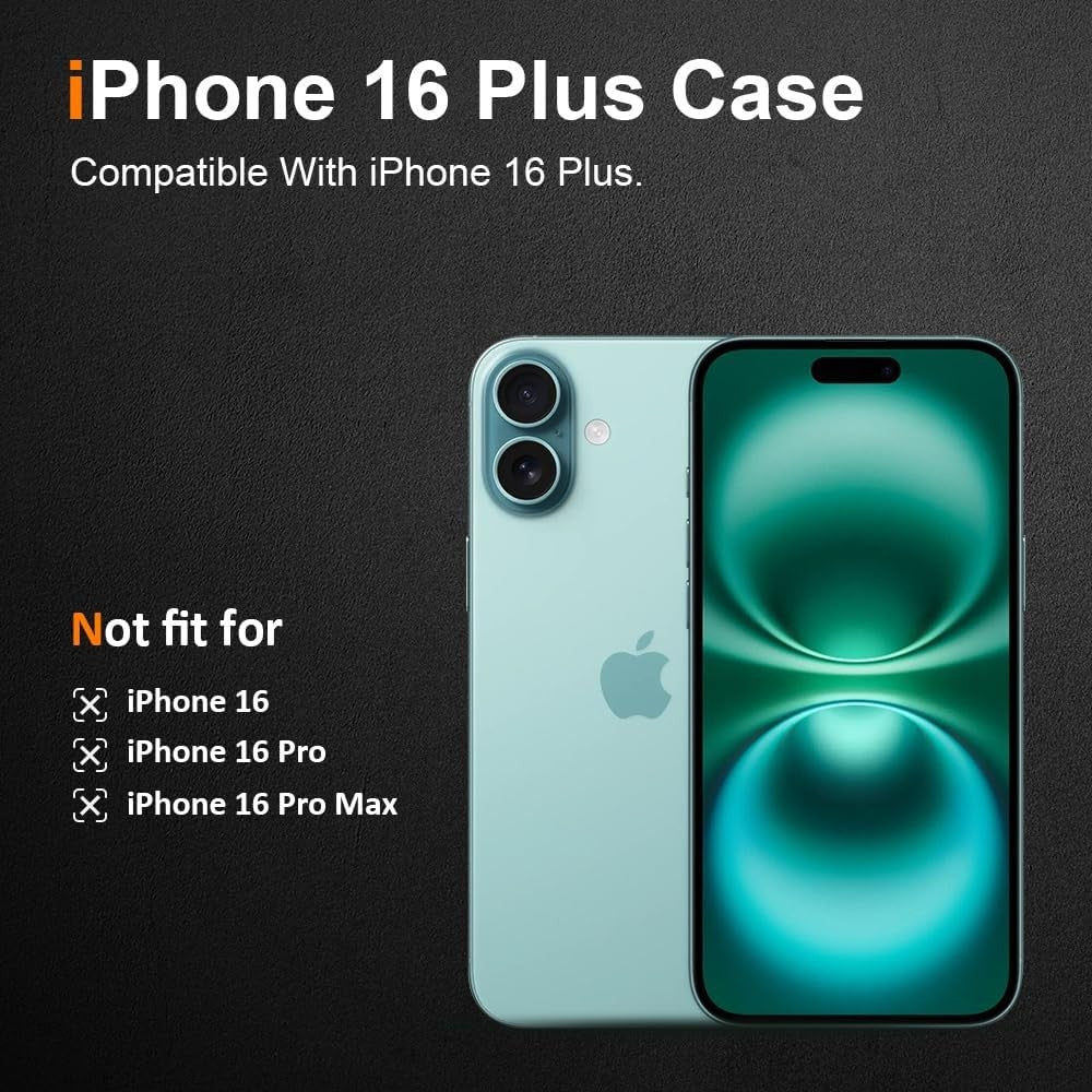 Husă protecție iPhone 16 Plus, decupaje precise pentru butoane și port Lightning, vedere laterală