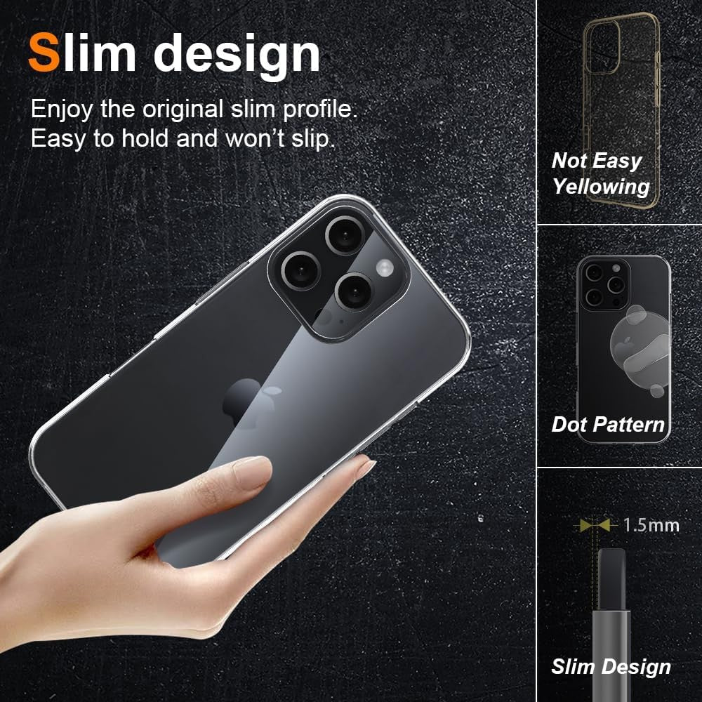 Husă silicon antisoc iPhone 16 Pro Max, unghi perspectivă, colțuri întărite