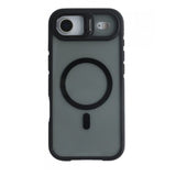 Husa de Protectie Telefon, Flippy, Compatibila cu iPhone 17 Air, MagSafe, Acrylic, Suport Metalic Protectie Camera, Anti-Soc, Negru