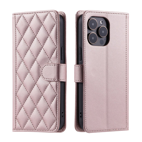 Interior husă tip carte iPhone 15 Plus cu sloturi pentru carduri și buzunar pentru bani, roz