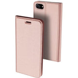 Husa de Protectie Tip Carte, Flippy, pentru Apple iPhone 7/8/SE 2020, Capac Oglinda, din Piele Ecologica si PC, Auriu - vivimall.ro