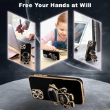 Detaliu print astronaut pe husă TPU 2in1 pentru iPhone 15 Pro, fundal alb