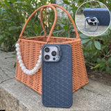Detaliu inel protecție cameră husă TPU 3D Cube albastru pentru Apple iPhone 14 Pro Max