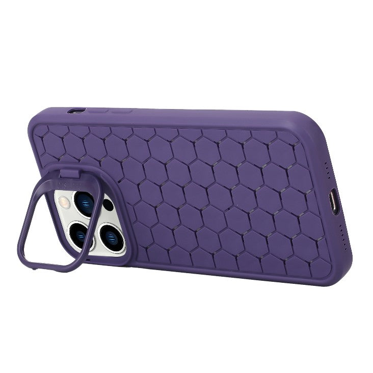 Husa de Protectie TPU, Vivimall, pentru Apple iPhone 15 Plus, 3D Cube, cu Inel, Protectie Camera, Antisoc, Antizgariere, Antialunecare, Acoperire Completa, Mov - vivimall.ro