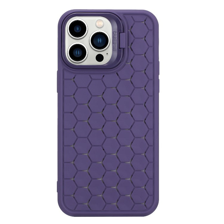 Husa de Protectie TPU, Vivimall, pentru Apple iPhone 15 Plus, 3D Cube, cu Inel, Protectie Camera, Antisoc, Antizgariere, Antialunecare, Acoperire Completa, Mov - vivimall.ro