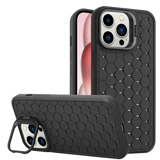 Husa de Protectie TPU, Flippy, pentru Apple iPhone 15 Plus, 3D Cube, cu Inel, Protectie Camera, Antisoc, Antizgariere, Antialunecare, Acoperire Completa, Negru - vivimall.ro