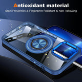 Husă MagSafe iPhone 16 Pro TPU transparent, lifestyle, utilizare cu accesoriu magnetic atașat