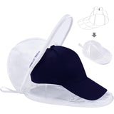 Husa De Spalare Sapca, Pentru Masina De Spalat, Din Poliester, Circumferinta 53 Cm, Cu Fermoar, Cu Suport Sapca, Alb - vivimall.ro