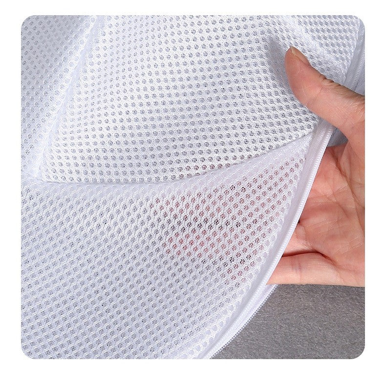 Husa De Spalare Sapca, Pentru Masina De Spalat, Din Poliester, Circumferinta 53 Cm, Cu Fermoar, Cu Suport Sapca, Alb - vivimall.ro
