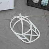 Husa De Spalare Sapca, Pentru Masina De Spalat, Din Poliester, Circumferinta 53 Cm, Cu Fermoar, Cu Suport Sapca, Alb/Albastru - vivimall.ro