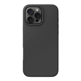 Husă iPhone 16 Pro Max Flippy MagSafe Series, silicon lichid negru, vedere frontală