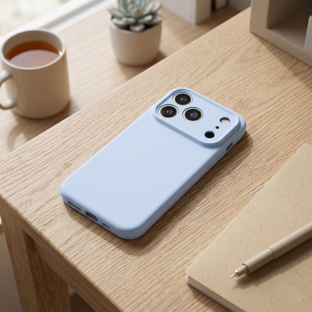 Interior microfibră anti-zgârieturi husă Flippy iPhone 17 Pro Max, vedere detaliată interior