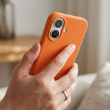 Detaliu interior microfibră husă Flippy iPhone 16 Plus, protecție antisoc ranforsată