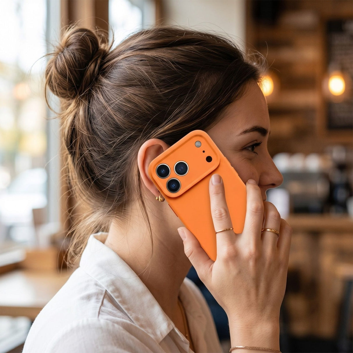 Interior microfibră husă Flippy iPhone 17 Pro Max, protecție anti-zgârieturi, detaliu material
