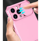 Husa Defender cu Stand pentru iPhone 12, Roz, Suport reglabil, Antisoc, Protectie glisanta pentru camera, Flippy - vivimall.ro