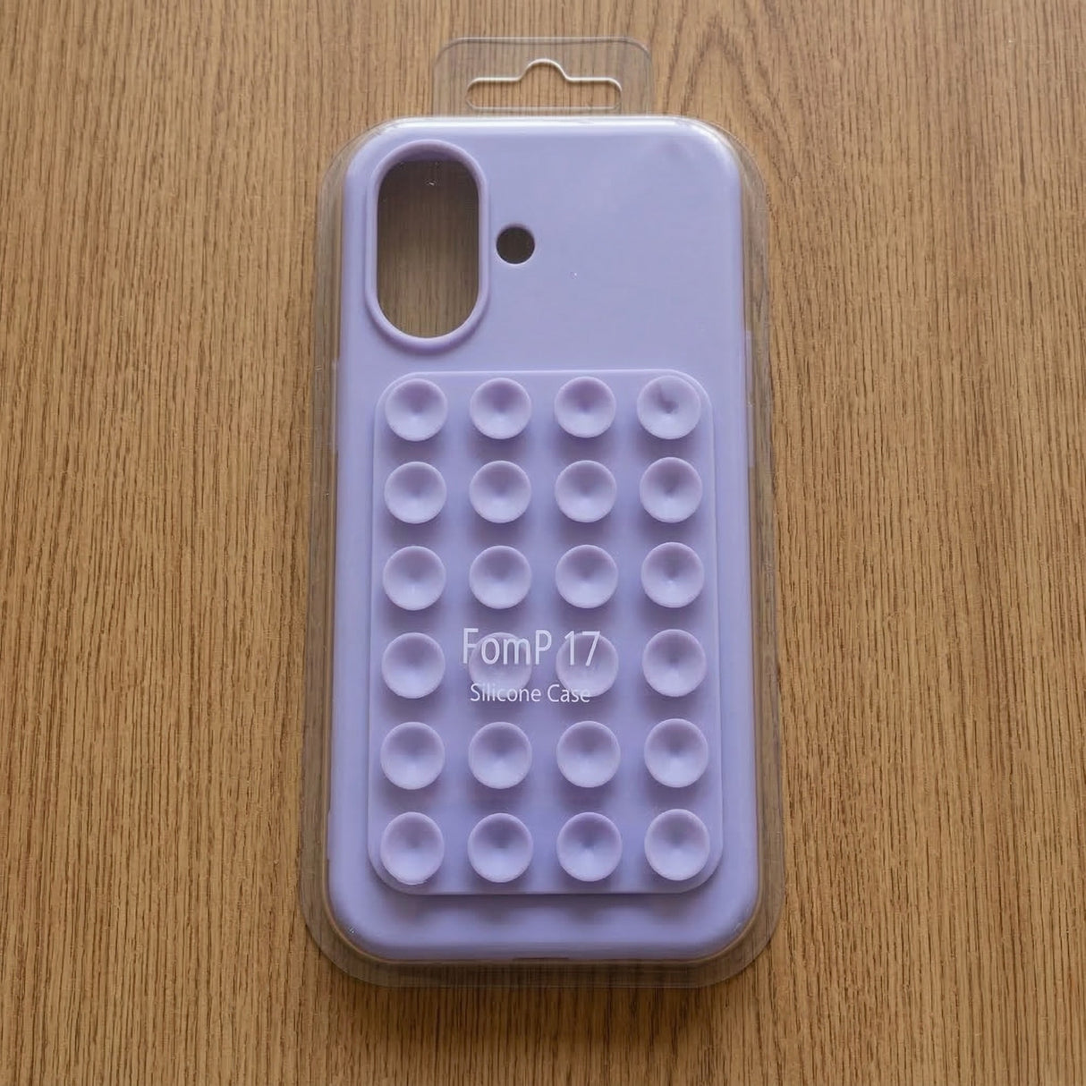 Husa din Silicon pentru iPhone 17, Flippy, Carcasa de Protectie cu Ventuze, din Cauciuc Moale Rezistenta la Socuri, Mov