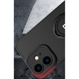 Husa de protectie Eagle eye pentru Apple iPhone 11, Rezistenta la socuri, Protectie camera, Cu inel de prindere magnetic negru, Flippy, Negru - vivimall.ro