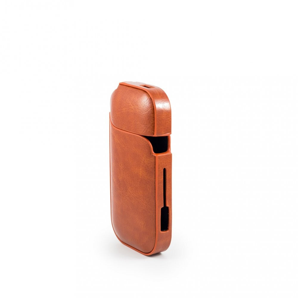 Husă IQOS 2.4 Plus portocaliu cu capac de protecție, greutate 43 g, dimensiuni compacte