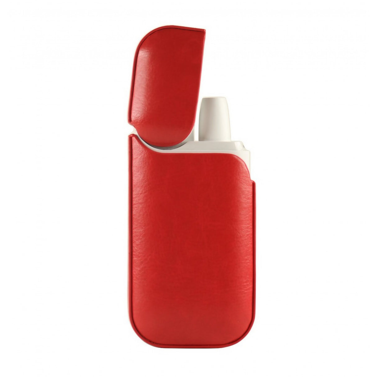Husa Vivimall pentru IQOS 2.4 Plus, Capac de Protectie, Anti Soc si Zgarieturi, din Piele Ecologica, 43 g, 12 x 6 x 2.5 cm, Rosu - vivimall.ro