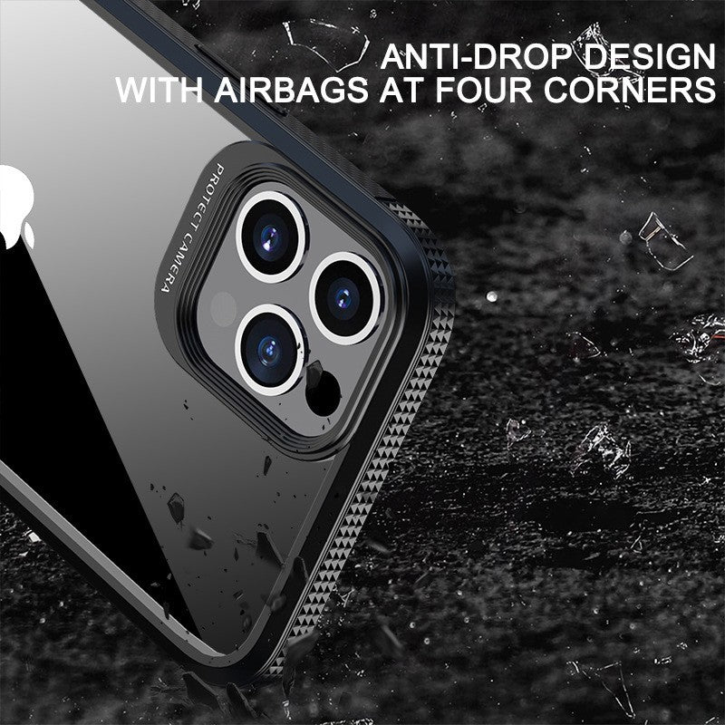 Husa Hibrid Defender MG Series pentru iPhone 14 Pro Max, Flippy, Protectie Antisoc, Negru - vivimall.ro