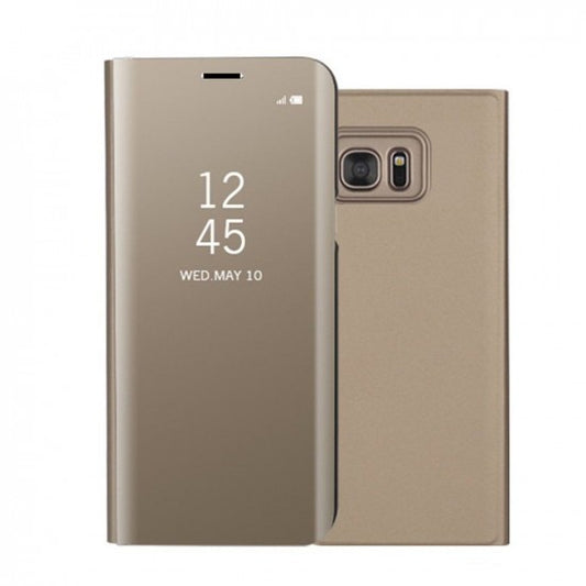 Husa Huawei P20 Lite Flip Cover Oglinda Auriu - vivimall.ro