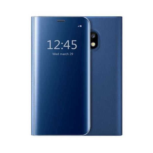 Husa Huawei P40 Pro Flip Cover Oglinda Albastru - vivimall.ro