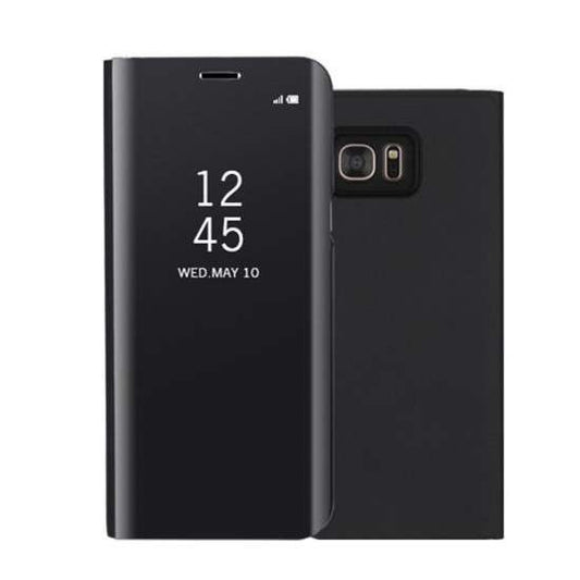 Husa Huawei Y5P 2020 Flip Cover Oglinda Negru - vivimall.ro