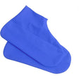 Husă impermeabilă albastră pentru încălțăminte din latex elastic, mărime M 34-40, vedere frontală