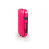 Detaliu material piele ecologică PU husă IQOS 2.4 Plus roz, textură anti-alunecare