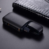 Husă anti-șoc și zgârieturi pentru IQOS 2.4 Plus, plastic PC negru, vedere laterală cu profil compact