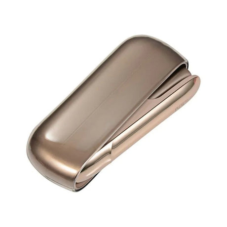 Husă neagră transparentă din TPU pentru IQOS Iluma, vedere frontală, dimensiuni 12.5 x 4.2 cm