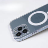 Husa Magsafe Acrylic two-in-one large hole magnetic shell pentru IP13 PRO 6.1 Transparenta - vivimall.ro