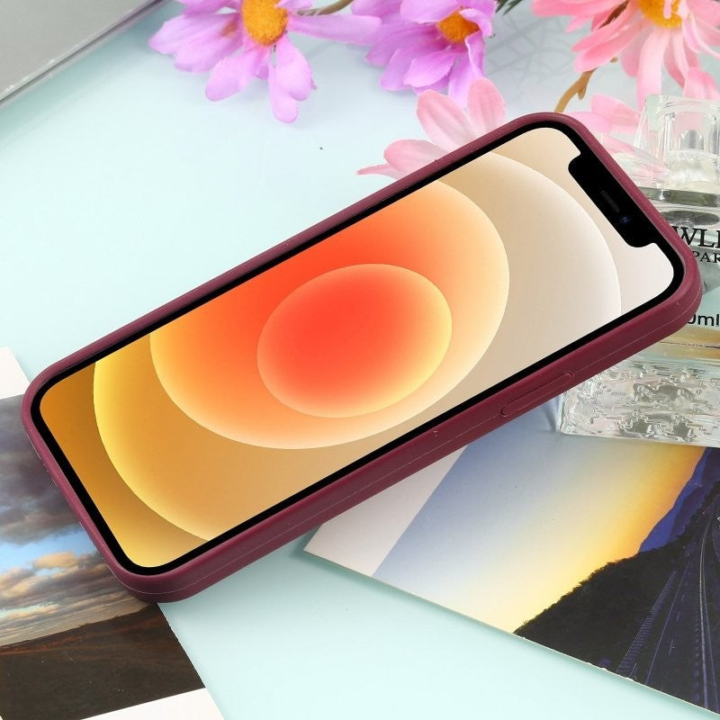 Husa MagSafe liquid large hole magnetic shell pentru Apple iPhone 13, Full Cover, Liquid Silicone, Magnetica, Incarcare Wireless, Flippy, Mov - vivimall.ro