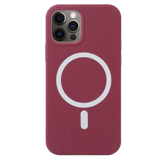 Husa MagSafe liquid large hole magnetic shell pentru Apple iPhone 13 Pro, Full Cover, Liquid Silicone, Magnetica, Incarcare Wireless, Vivimall, Mov - vivimall.ro