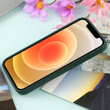 Husa MagSafe liquid large hole magnetic shell pentru Apple iPhone 13 Pro, Full Cover, Liquid Silicone, Magnetica, Incarcare Wireless, Flippy, Verde - vivimall.ro