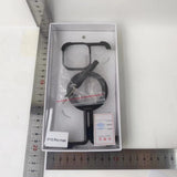 Husă metalică MagSafe iPhone 15 Pro Max negru metalizat, vedere din spate, inel magnetic integrat