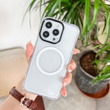 Husa MagSafe Silicone pentru iPhone 13 Pro Max, Flippy, Transparenta, Magnetica, Extra Protectie Camera Negru - vivimall.ro