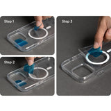 Husa MagSafe Silicone pentru iPhone 14 Plus, Flippy, Transparenta - vivimall.ro