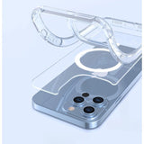 Husa MagSafe Silicone pentru iPhone 14 Plus, Flippy, Transparenta - vivimall.ro