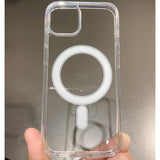 Husa MagSafe Silicone pentru iPhone 14 Pro, Flippy, Transparenta - vivimall.ro