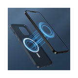 Husa protectie Flippy pentru iPhone 13 Mag Safe, 2 in 1 incarcare si magnet, Soft silicone, Negru - vivimall.ro