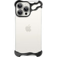Husa Metalica Compatibila cu iPhone 16 Pro, Vivimall, Protectie pentru Colturile Telefonului si Camera, Aliaj, Antisoc, Antizgariere, Negru - vivimall.ro