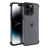 Husă TPU Edgeless iPhone 15 Pro negru mat – acces liber la porturi și butoane laterale