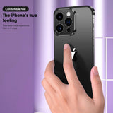 Capac metalic protecție cameră iPhone 16, aliaj aluminiu, design edgeless, culoare negru