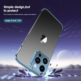 Husă metalică albastră iPhone 16 Pro cu acces complet la porturi și butoane laterale