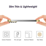 Conținut set husă metalică Edgeless iPhone 16 Pro Max: trei capace aluminiu auriu
