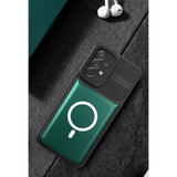 Husa pentru Apple iPhone 13 Pro MagSafe, Urban Armor, Flippy, Verde inchis, suport magnetic - vivimall.ro