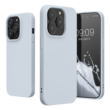 Husa pentru Apple iPhone 14 Plus Flippy, Liquid Silicone, cu Microfibra pe interior, Protectie Antisoc, Grey, Gri - vivimall.ro