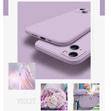 Husa pentru Apple iPhone 14 Pro Flippy, Liquid Silicone, cu Microfibra pe interior, Protectie Antisoc, Grass purple, Mov - vivimall.ro