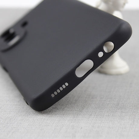 Husa pentru Huawei Huawei Y90, Flippy, Liquid Silicone, cu Microfibra pe interior, Protectie Antisoc, Negru - vivimall.ro